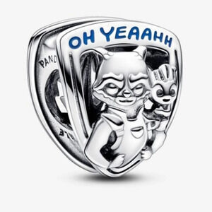 Authentic Marvel Guardians of the Galaxy Rocket Raccoon & Groot Emblem Charm